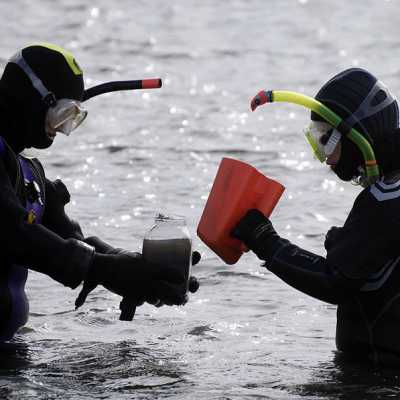 ...what is a challenge in the icecold Baltic Sea in March.